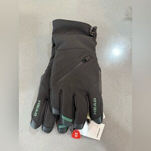 Head Black Winter Ski Gloves Medium